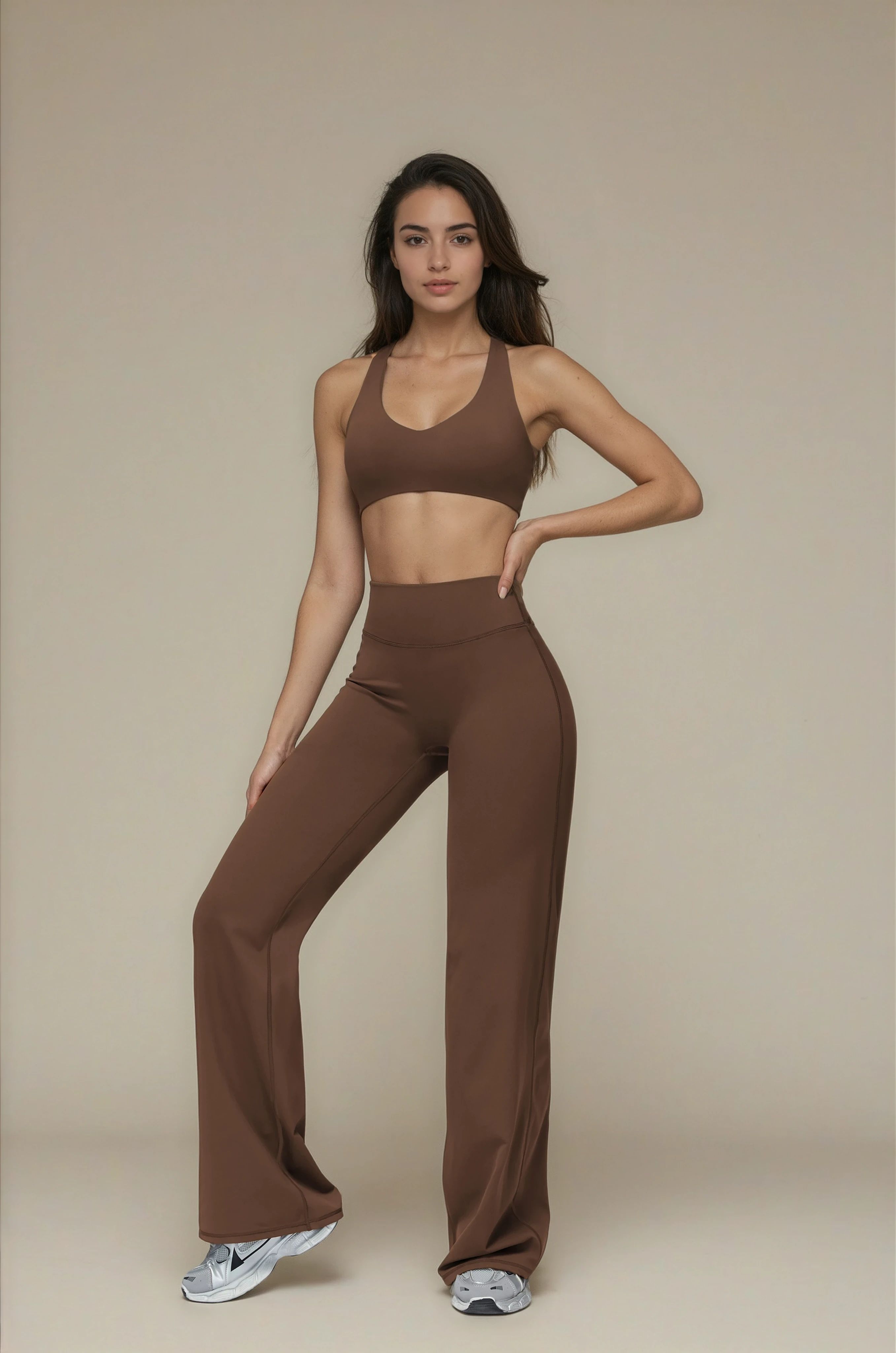 Legging Straight Softform™ - Brown - Joy Studio - Sportswear