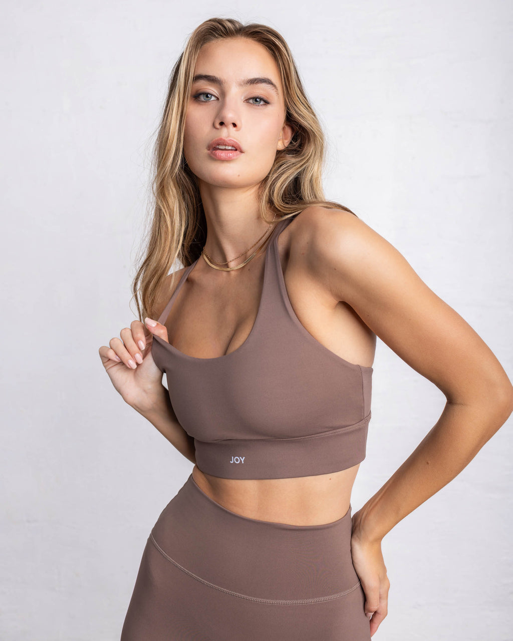 Brassière Racer Essential Sporty - Latte - Joy Studio - Premium Sportswear